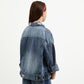 Gulliver Light Blue Denim Jacket for Girl Junior-Hot Heart