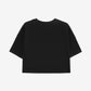 GulliverBlack Oversized Cropped Short Sleeve T-shirt for Girl Junior-Ballet