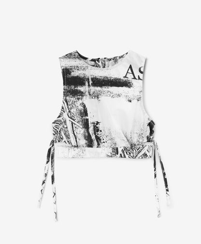 Gulliver Black And White Short Sleeve Blouse for Girls - Mini