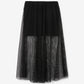 Gulliver Black Mid-Rise Maxi Mesh Skirt for Girl Junior-Ballet