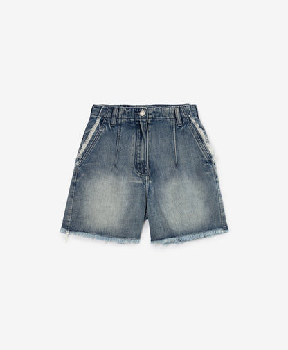Gulliver Light Blue Shorts for Girls - Junior