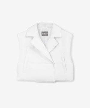 Gulliver White Vest for Girls - Junior