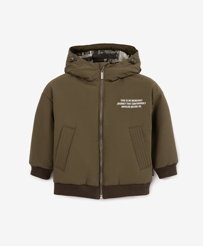 Gulliver  Khaki Hooded Bomber Jacket Boy Mini-Expedition