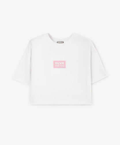 Gulliver White Short Sleeve T-Shirt for Girls - Mini