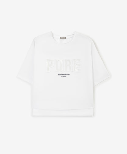 Gulliver White Short Sleeve T-Shirt for Girls - Junior