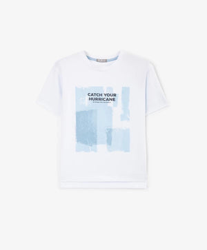Gulliver White Short Sleeve T-Shirt for Boys - Mini