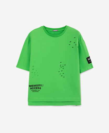 Gulliver Light Green Short Sleeve T-shirts for Boy Junior-Matrix