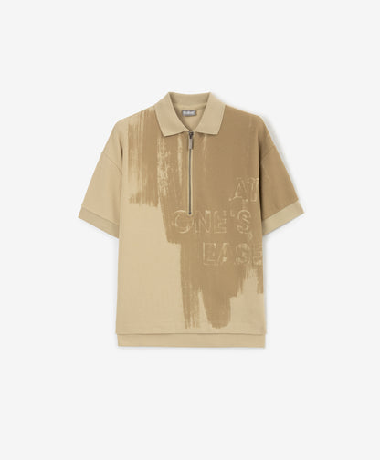 Gulliver Beige Short Sleeve Polo for Boys - Junior
