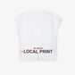 Gulliver White oversized tank top for boys with a print