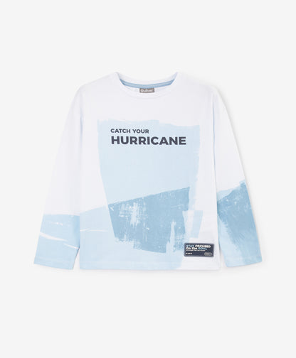 Gulliver White Long Sleeve T-Shirt for Boys - Mini