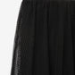 Gulliver Black Mid-Rise Maxi Mesh Skirt for Girl Junior-Ballet