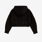 Gulliver Black Hooded Sweatshirt With Zipper for Girls - Junior