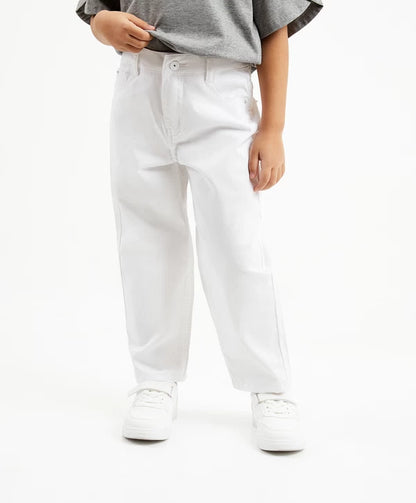 Gulliver White Mon Fit Jeans for Girl MIni-Court
