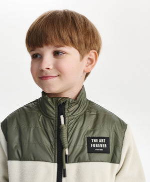 Gulliver Fleece sweatshirt Light gray for Boys Mini - Layout