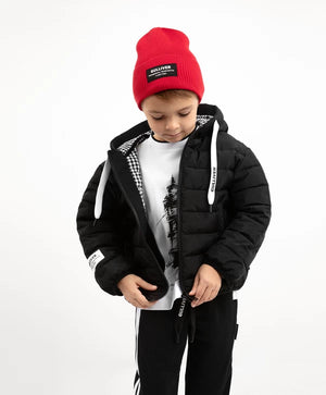 Gulliver  Black Quilted Jacket for Boy Mini-Lighthouse