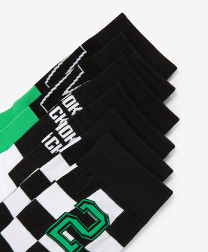 Gulliver Socks, set of 3 pairs Black and white for Boys Mini - Drafting