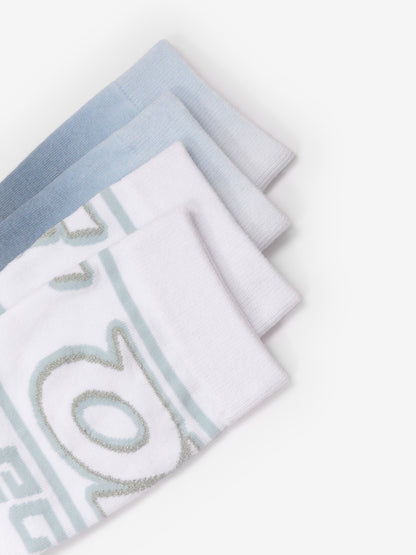 Gulliver Socks, set of 2 pairs Grayish-blue for Girls