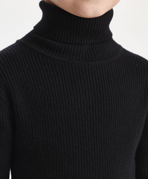 Gulliver Turtleneck Black for Boys Mini - Tartan