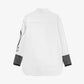 Gulliver Longline Shirt with Monoprint in White for Girls