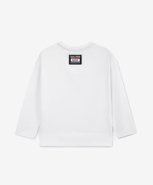 Gulliver White Cotton Long Sleeve for Girls Elegant & Cozy