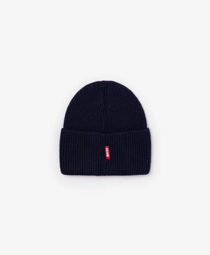 Gulliver Navy Knitted Beanie Hat for Girls