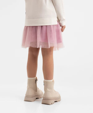Gulliver Elegant Pink Mesh Skirt for Girls