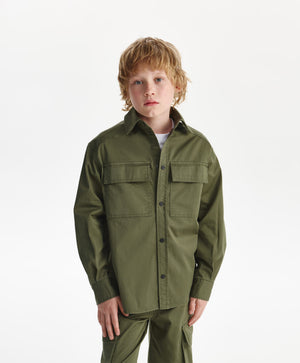 Gulliver Long sleeve shirt Khaki for Boys Junior-Viaduct