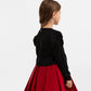 Gulliver Black Cropped Cardigan with Lurex for Girls