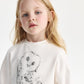 Gulliver Long sleeve t-shirt Milky color for Girls Mini - Polar Owl