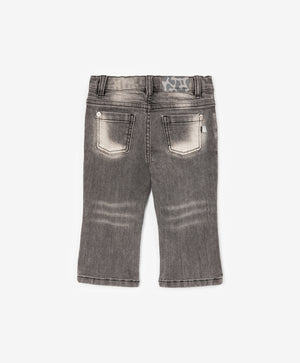 Gulliver Jeans Gray for Girls baby-Snow Leopard