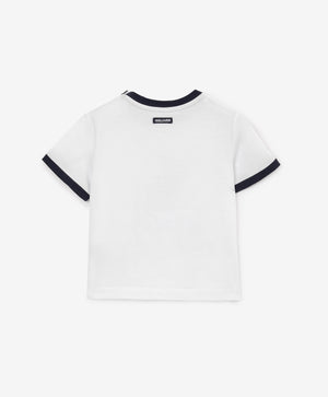 Gulliver White Short Sleeve T-shirt for Boy Baby-Highway