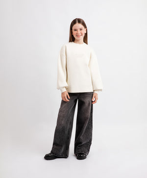 Gulliver Sweatshirt Milky color for Girls Junior - Monet