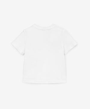 Gulliver White Short Sleeve T-shirt for Girl Baby-Buttercups