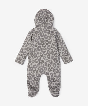 Gulliver Baby overalls Gray for Unisex Newborn - Snow Leopard