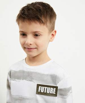 Gulliver Striped Long Sleeve T-Shirt for Boy Mini-Expedition