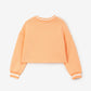 Gulliver Cropped Sweatshirt in Pique Orange for Girl Mini-Court