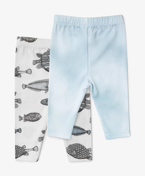 Gulliver Footless Pants for Boys – Set of 2, Multicolor