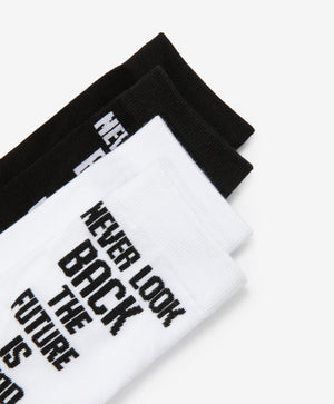 Gulliver Socks, set of 2 pairs White, black for Boys Mini - Tartan