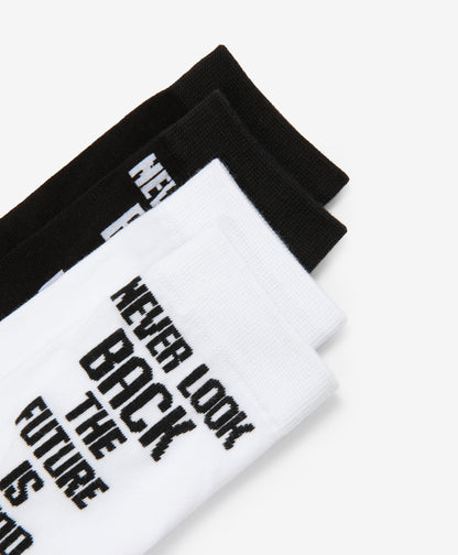 Gulliver Socks, set of 2 pairs White, black for Boys Mini - Tartan