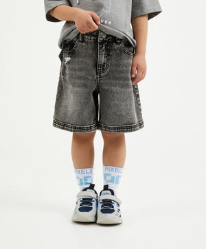 Gulliver Gray Denim Shorts for Boy Mini-Pixels