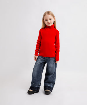 Gulliver Turtleneck Red for Girls Mini - Irbis