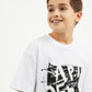 Gulliver White Short Sleeve T-shirt for Boy Party-Art Object