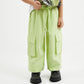 Gulliver Light Green Linen Cargo Pants for Girl Mini-Ecuador