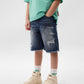 Gulliver Blue Denim shorts for Boy