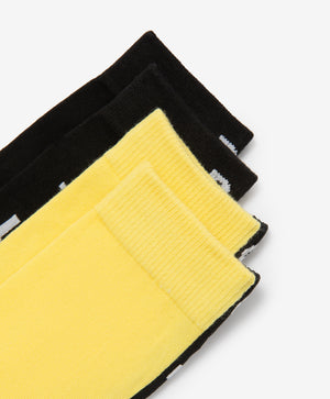 Gulliver Socks, set of 2 pairs Yellow, black for Girls Mini - Baccara