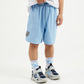 Gulliver Light Blue Pique Shorts with Elastic Waist for Boy Mini-Pixels