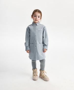 Gulliver Dress Gray for Girls Mini - Polar Owl