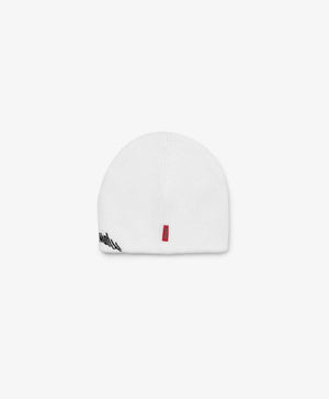 Gulliver White Double-Layered Knit Hat for Girls