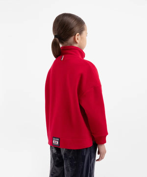 Gulliver Red Fleece Hoodie for Girls