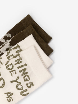 Gulliver Socks, set of 2 pairs Khaki for Boys  Mini - Layout